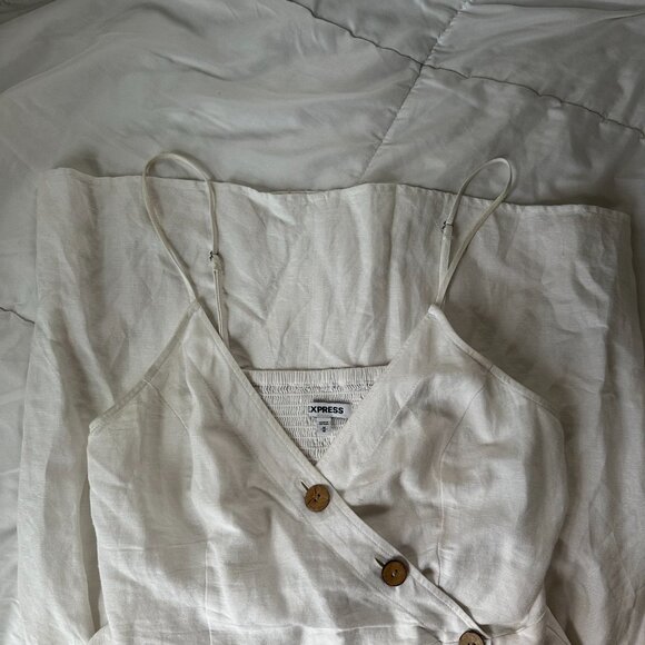 Linen Express Bamboo Button Down Midi Dress - Picture 4 of 9